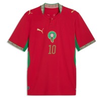 Stroje piłkarskie Maroko Brahim Diaz #10 Koszulka Podstawowej MŚ 2026 Krótki Rękaw